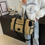 Travel Duffel Bag Spacious Shoe Compartment & Adjustable Strap
