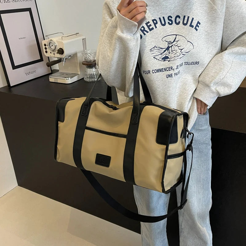 Travel Duffel Bag Spacious Shoe Compartment & Adjustable Strap