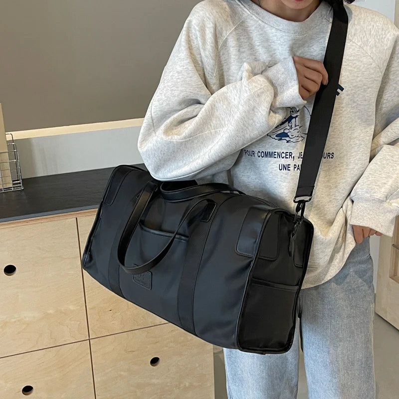 Travel Duffel Bag Spacious Shoe Compartment & Adjustable Strap