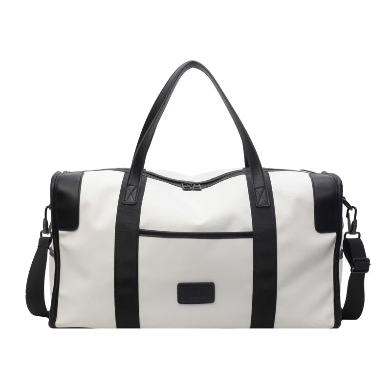 Travel Duffel Bag Spacious Shoe Compartment & Adjustable Strap