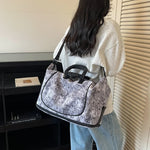 Travel Duffel Bag Spacious Tear-Resistant Dual Handles & Shoulder Strap
