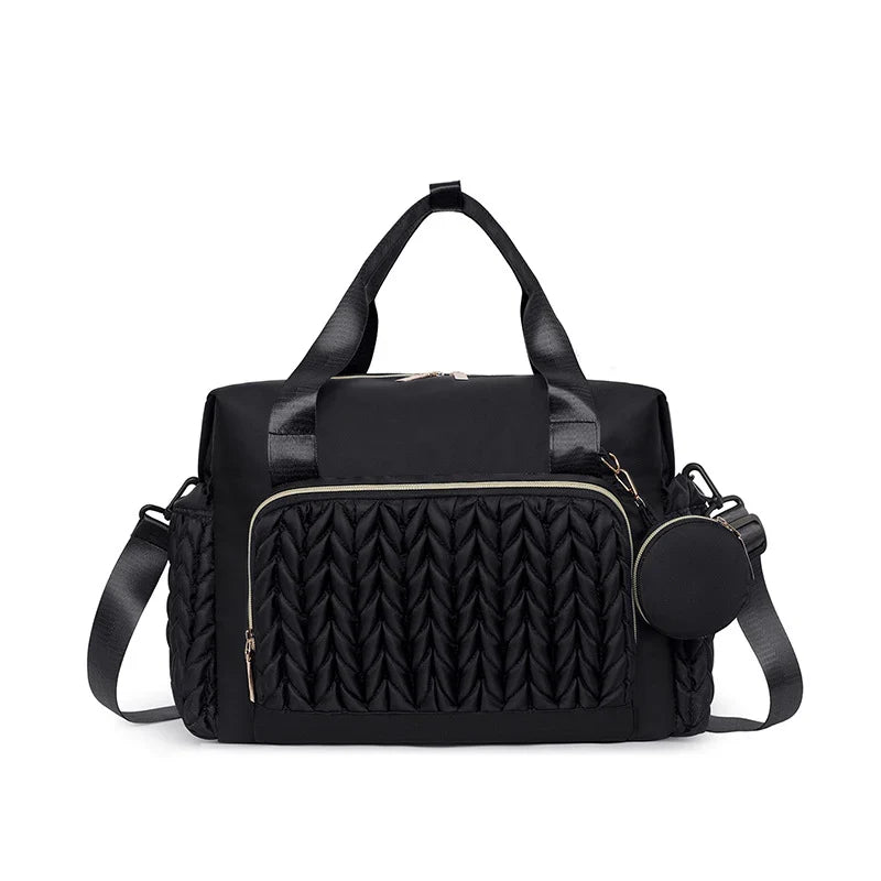 Travel Duffel Bag Spacious Water-Resistant & Removable Shoulder Strap