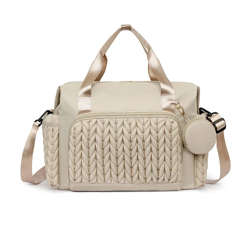 Travel Duffel Bag Spacious Water-Resistant & Removable Shoulder Strap