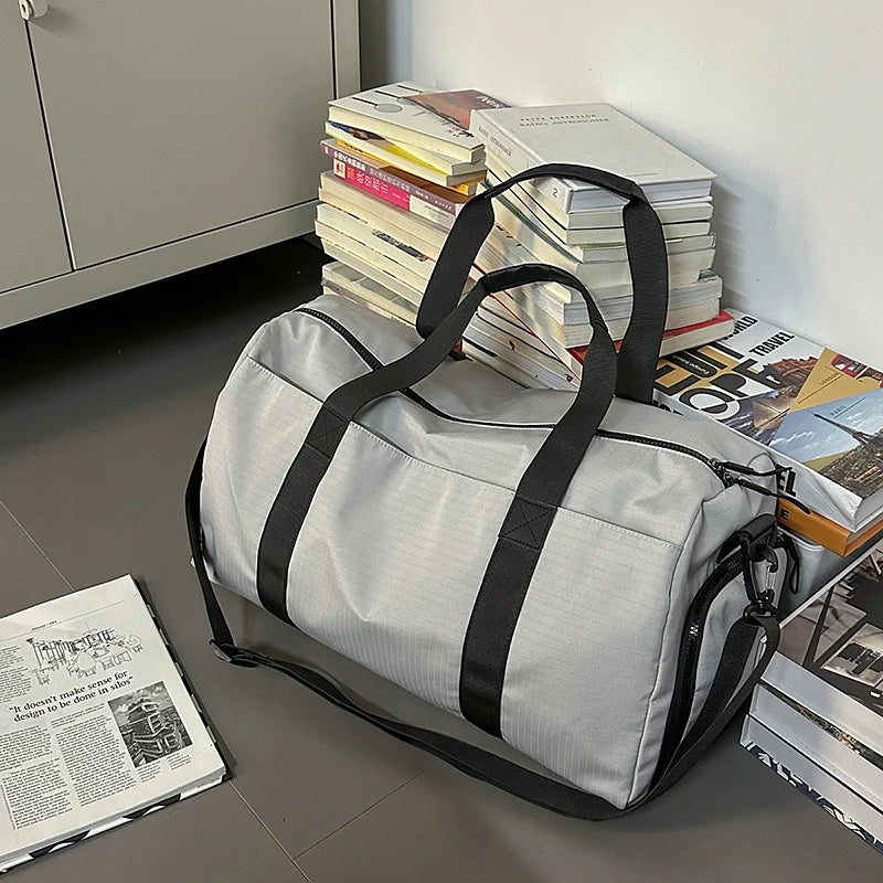 Travel Duffel Bag Spacious Weather-Resistant Multiple Pockets