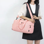 Travel Duffel Bag Tear-Resistant Fabric Multiple Compartments Padded Handles