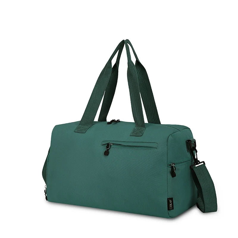 Travel Duffel Bag Tear-Resistant Fabric Multiple Compartments Padded Handles