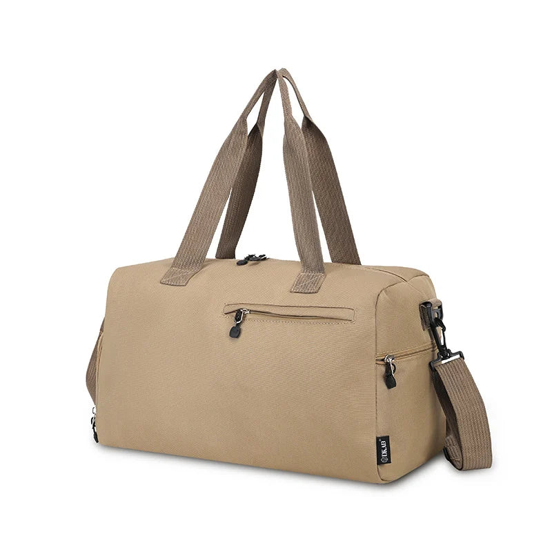 Travel Duffel Bag Tear-Resistant Fabric Multiple Compartments Padded Handles