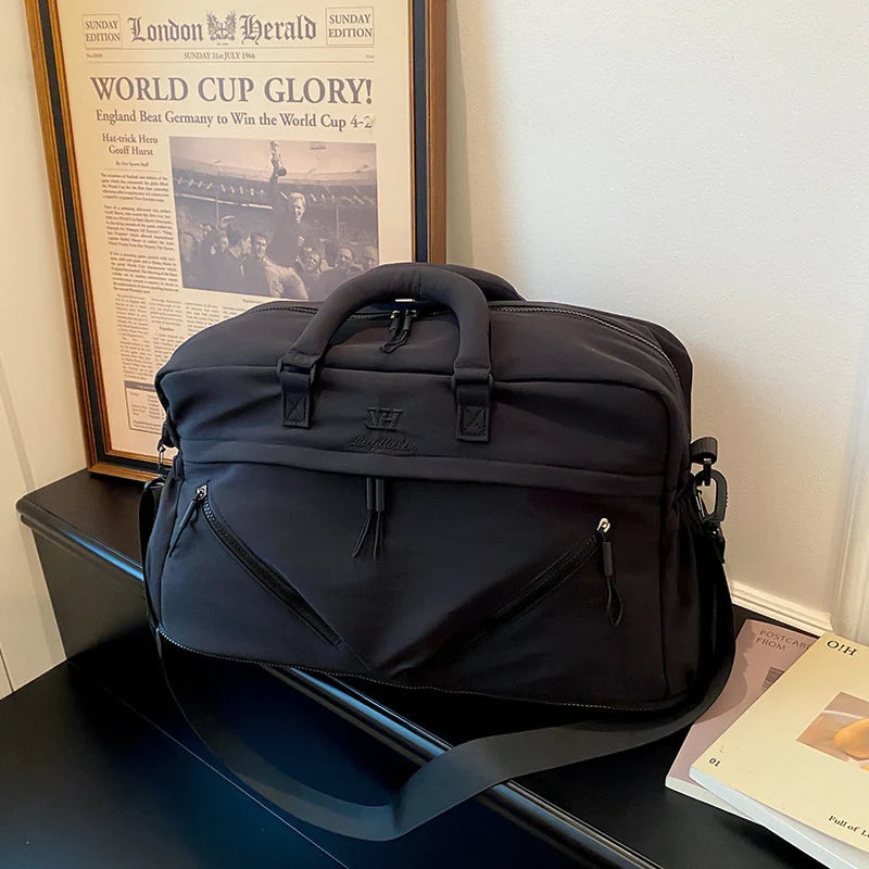 Travel Duffel Bag Tear-Resistant Fabric Multiple Pockets