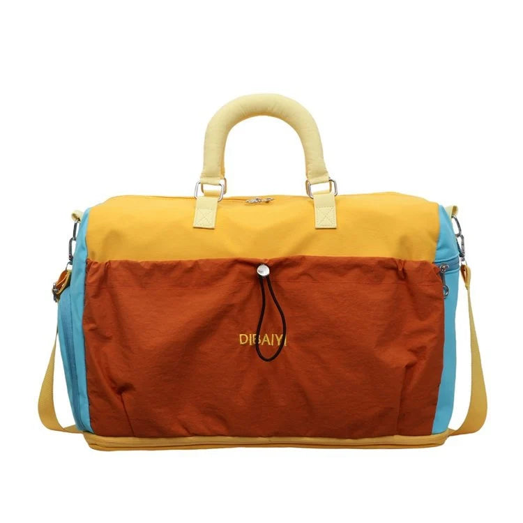 Travel Duffel Bag Tear-Resistant Multiple Compartments Adjustable Strap