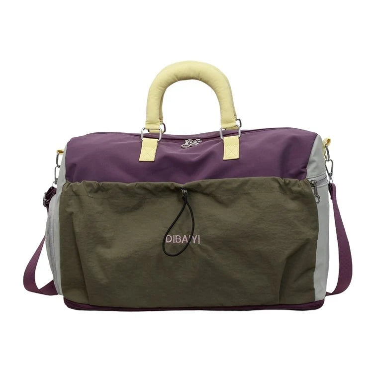 Travel Duffel Bag Tear-Resistant Multiple Compartments Adjustable Strap