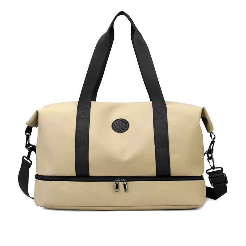 Travel Duffel Bag Water-Resistant Adjustable Strap & Reinforced Handles