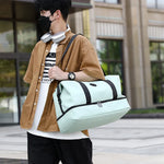 Travel Duffel Bag Water-Resistant Adjustable Strap & Reinforced Handles