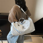 Travel Duffel Bag Water-Resistant Fabric & Multiple Pockets