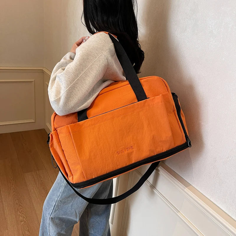 Travel Duffel Bag Water-Resistant Foldable Multi-Pocket