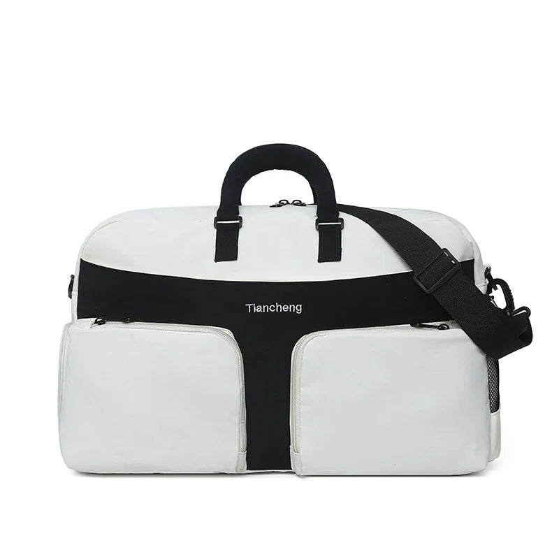 Travel Duffel Bag Water-Resistant Multi-Compartment Detachable Padded Strap