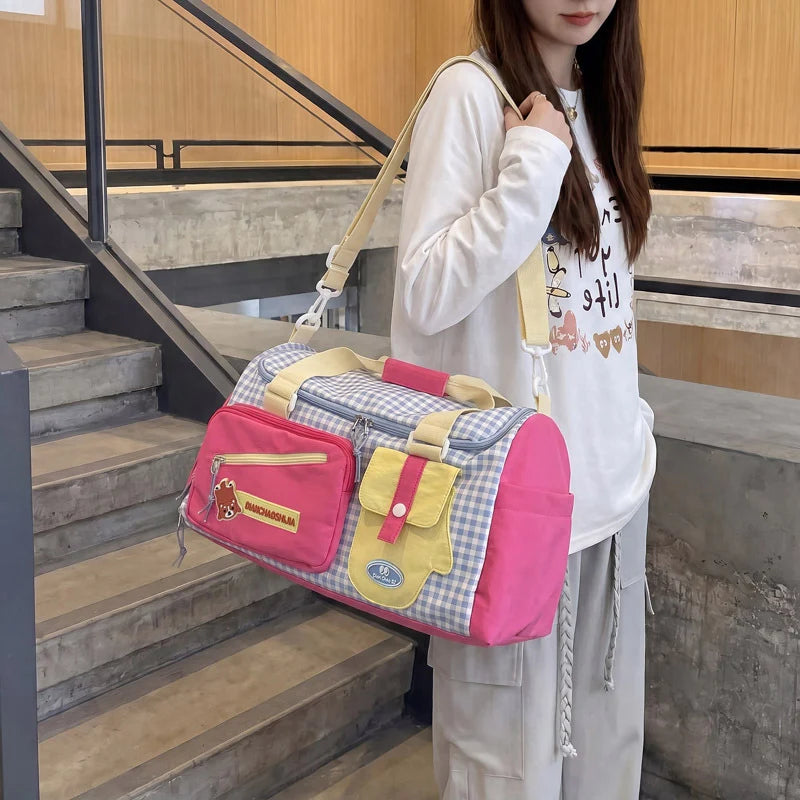 Travel Duffel Bag Water-Resistant Multi-Compartment & Shoe Pocket