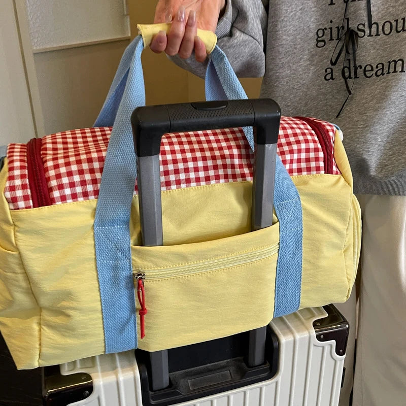Travel Duffel Bag Water-Resistant Multi-Compartment & Shoe Pocket