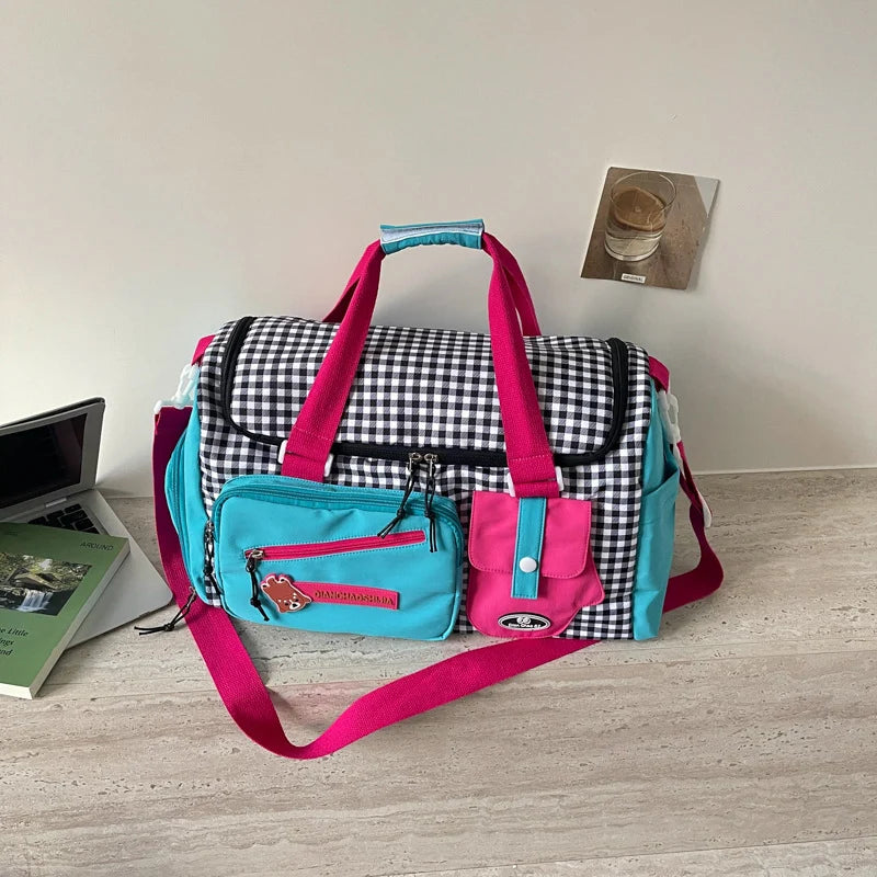 Travel Duffel Bag Water-Resistant Multi-Compartment & Shoe Pocket