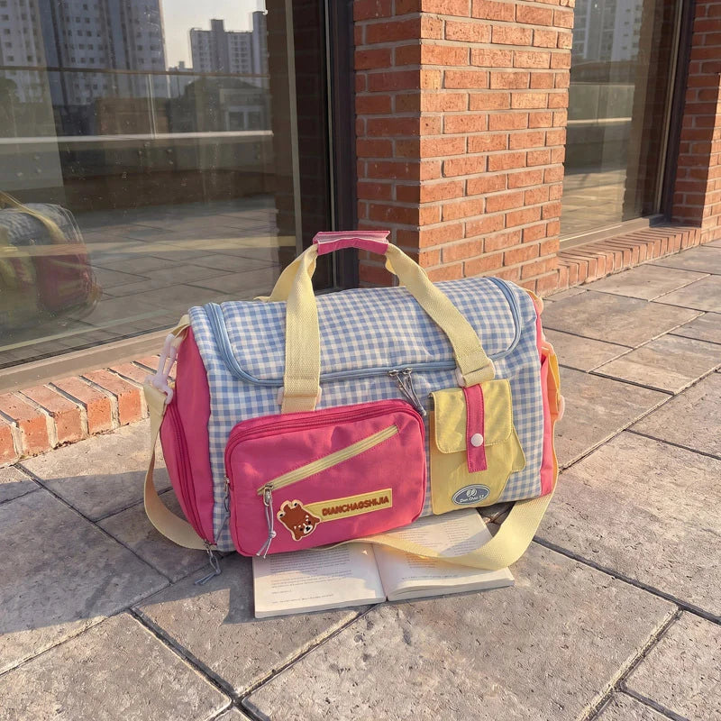 Travel Duffel Bag Water-Resistant Multi-Compartment & Shoe Pocket