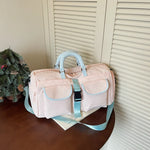 Travel Duffel Bag Water-Resistant Multi-Pocket Padded Handles