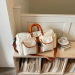 Travel Duffel Bag Water-Resistant Multi-Pocket Padded Handles