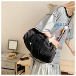 Travel Duffel Bag Water-Resistant Multi-Pocket Shoe Pocket