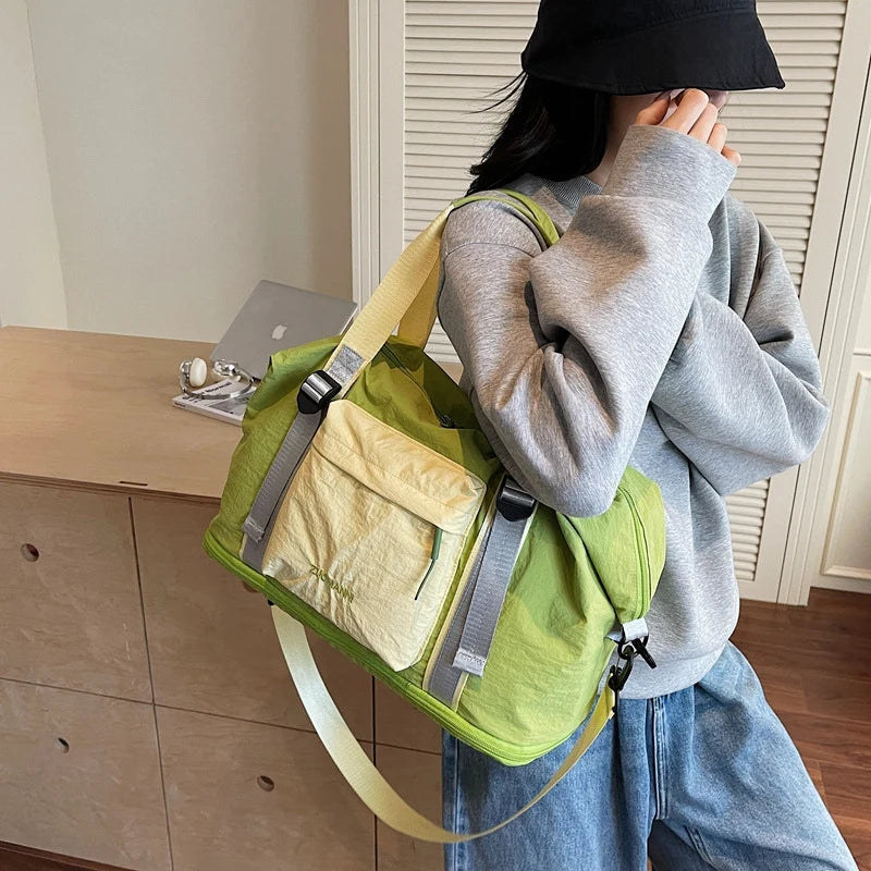 Travel Duffel Bag Water-Resistant Multiple Compartments