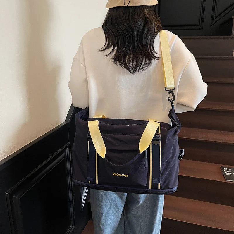 Travel Duffel Bag Water-Resistant Multiple Compartments