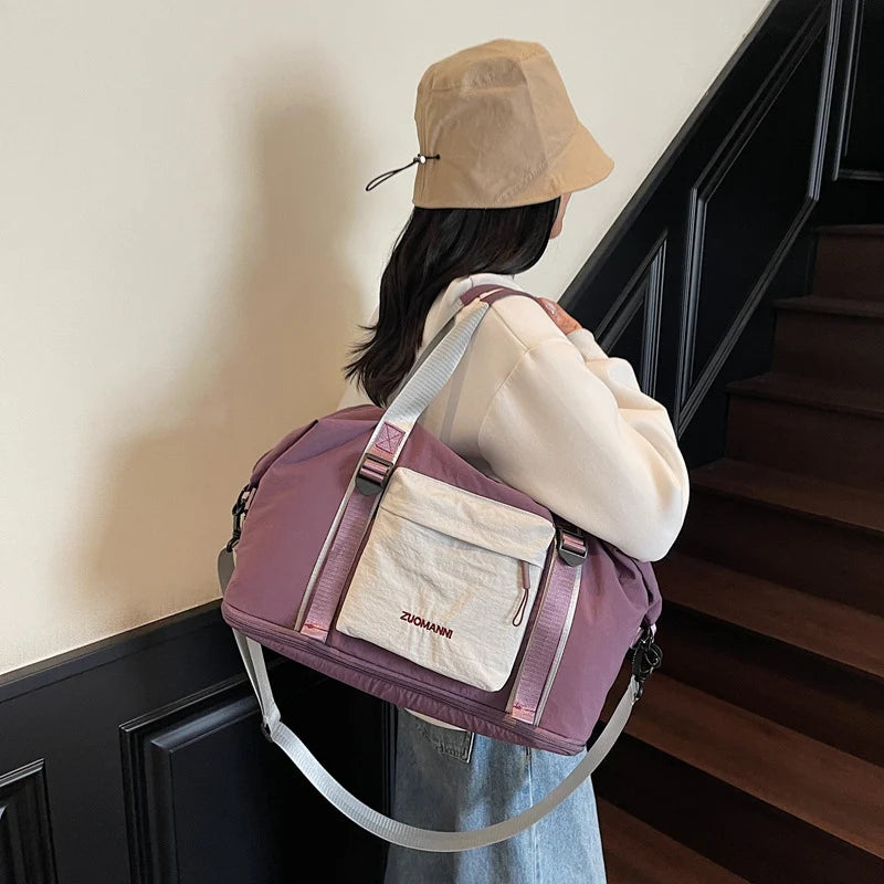 Travel Duffel Bag Water-Resistant Multiple Compartments