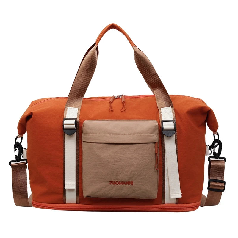 Travel Duffel Bag Water-Resistant Multiple Compartments