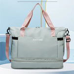 Travel Duffel Bag Water-Resistant Multiple Compartments Adjustable Strap