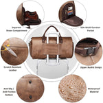Travel Duffel Bag Water-Resistant Multiple Compartments Detachable Strap