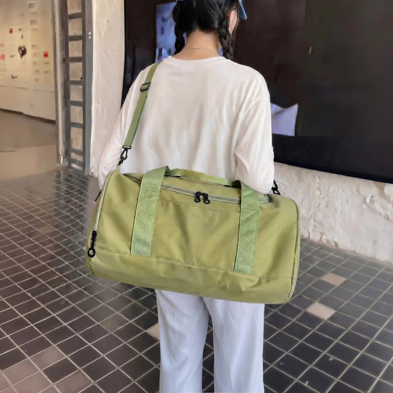 Travel Duffel Bag Water-Resistant Multiple Pockets & Adjustable Shoulder Strap