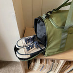 Travel Duffel Bag Water-Resistant Multiple Pockets & Adjustable Shoulder Strap