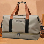 Travel Duffel Bag Water-Resistant Multiple Pockets & Adjustable Strap