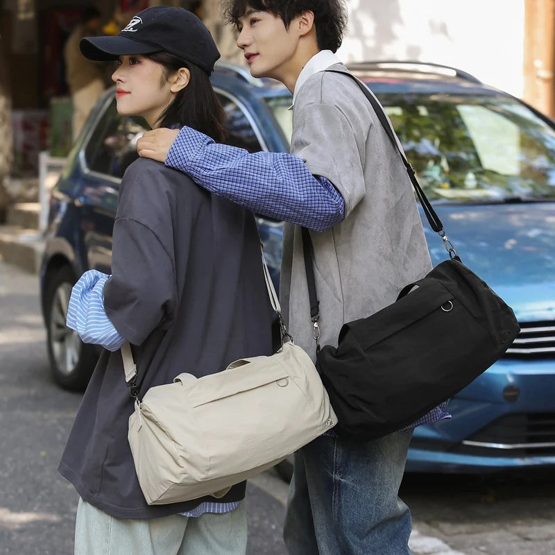 Travel Duffel Bag Water-Resistant Multiple Pockets & Adjustable Strap
