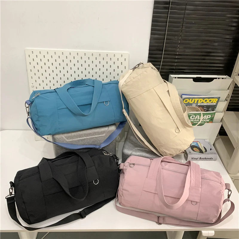 Travel Duffel Bag Water-Resistant Multiple Pockets & Adjustable Strap