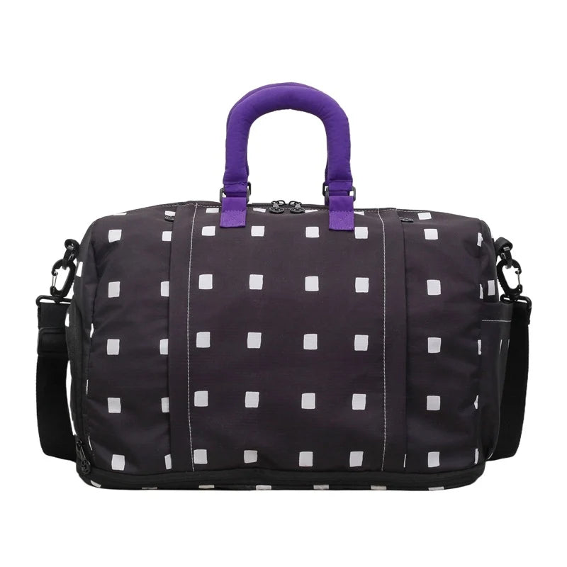 Travel Duffel Bag Water-Resistant Multiple Pockets & Adjustable Strap