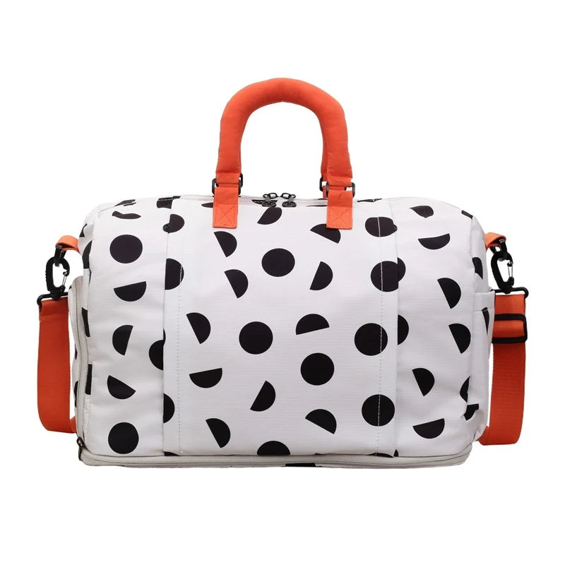 Travel Duffel Bag Water-Resistant Multiple Pockets & Adjustable Strap