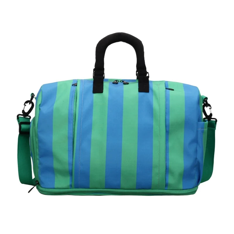 Travel Duffel Bag Water-Resistant Multiple Pockets & Adjustable Strap