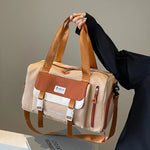 Travel Duffel Bag Water-Resistant Multiple Pockets & Padded Strap