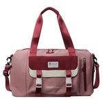 Travel Duffel Bag Water-Resistant Multiple Pockets & Padded Strap