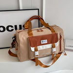 Travel Duffel Bag Water-Resistant Multiple Pockets & Padded Strap