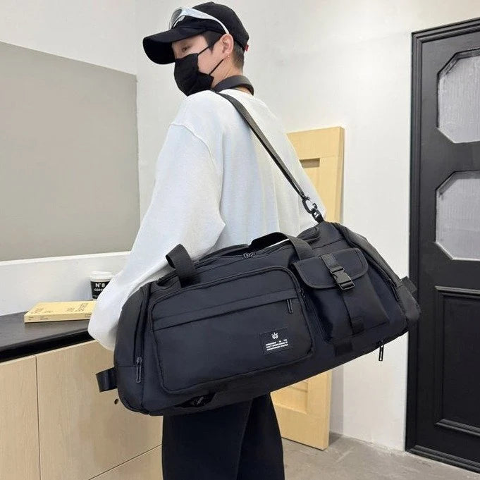Travel Duffel Bag Water-Resistant Multiple Zippered Pockets