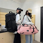 Travel Duffel Bag Water-Resistant Multiple Zippered Pockets