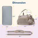 Travel Duffel Bag Water-Resistant Shoe Compartment & Bottle Pocket