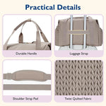 Travel Duffel Bag Water-Resistant Shoe Compartment & Bottle Pocket