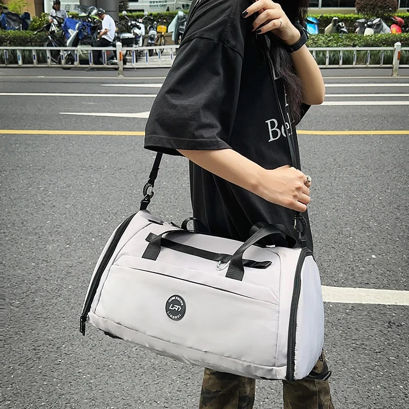 Travel Duffel Bag Water-Resistant Spacious Detachable Shoulder Strap