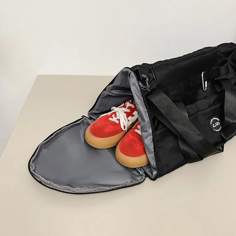 Travel Duffel Bag Water-Resistant Spacious Detachable Shoulder Strap