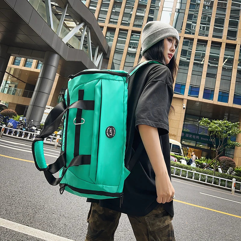 Travel Duffel Bag Water-Resistant Spacious Detachable Shoulder Strap